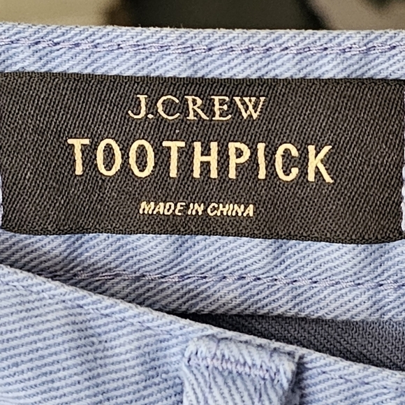 J. Crew Toothpick Ankle Light Blue Denim Jeans Size 32 - Picture 2 of 16